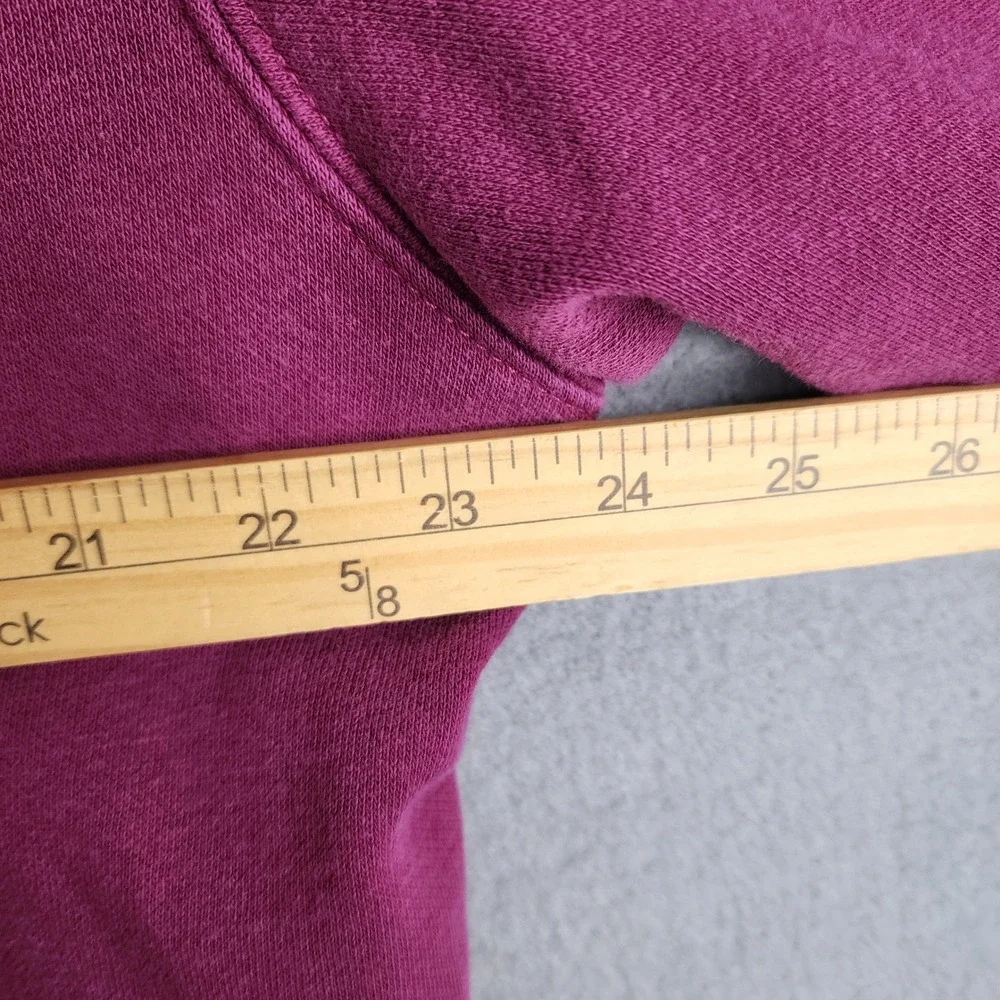 The North Face Mens‎ Hoodie Burgundy Graphic Logo Pullover Large